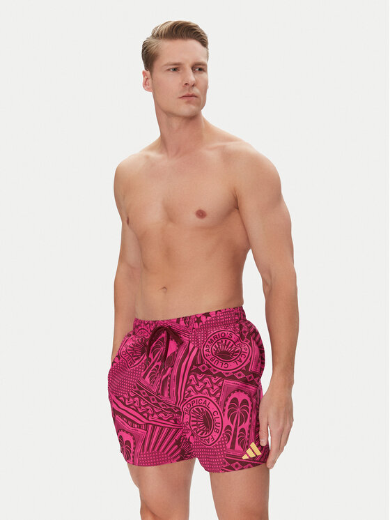 adidas adidas Pantaloncini da bagno FARM 3-Stripes JG3599 Rosa Regular Fit