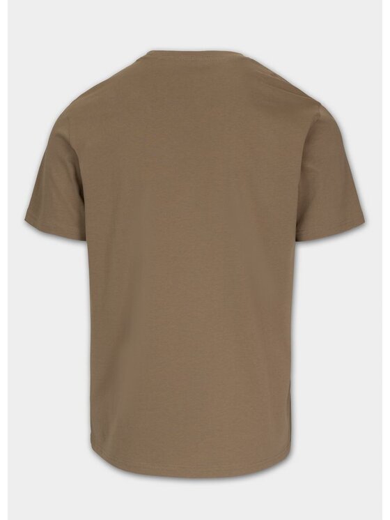 PITBULL PITBULL T-Shirt Koszulka męska DRIVE XXL Beżowy Regular Fit