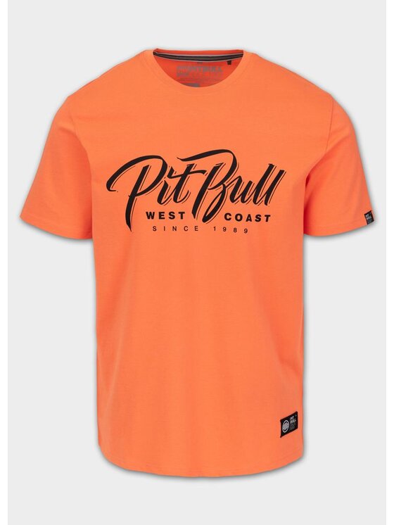 PITBULL PITBULL T-Shirt AUTOMATIC Pomarańczowy Regular Fit
