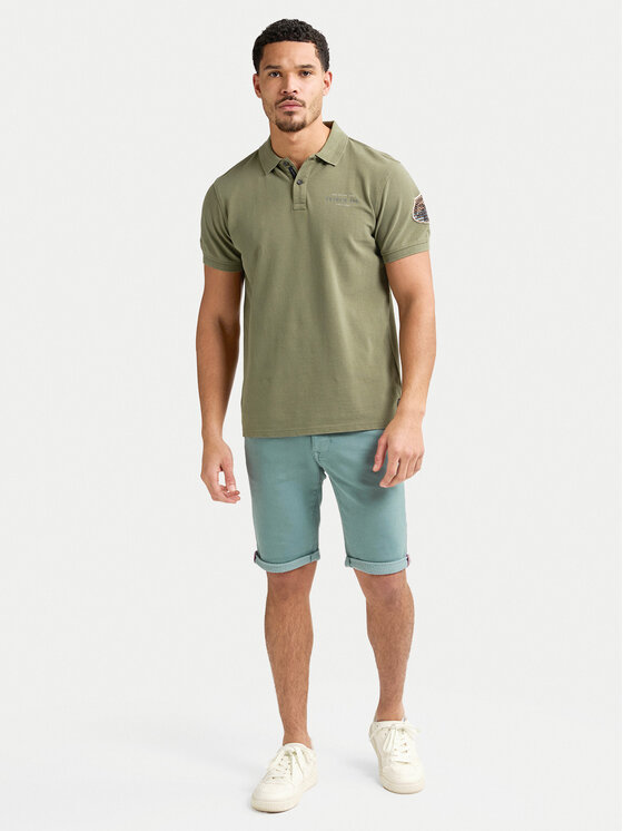 Petrol Industries Szorty jeansowe M-ROS-SHO005 Błękitny Slim Fit
