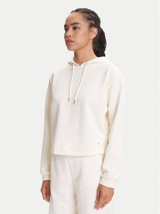 Guess Guess Felpa V5YQ04 KBSL2 Écru Regular Fit