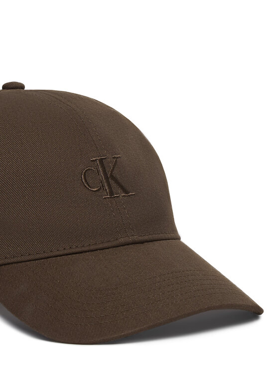 Calvin Klein Calvin Klein Cappellino Monogram Embroidery Baseball Cap LV04G5002G Marrone