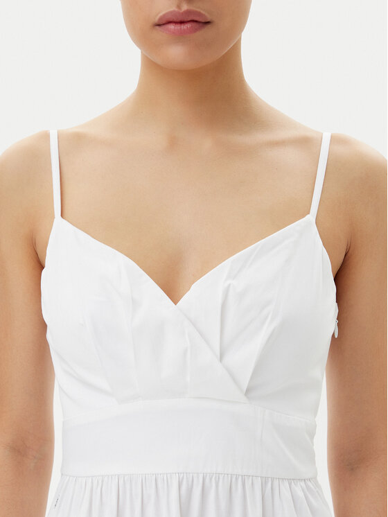 Guess Guess Φόρεμα καλοκαιρινό W5GT26 WH580 Λευκό Regular Fit