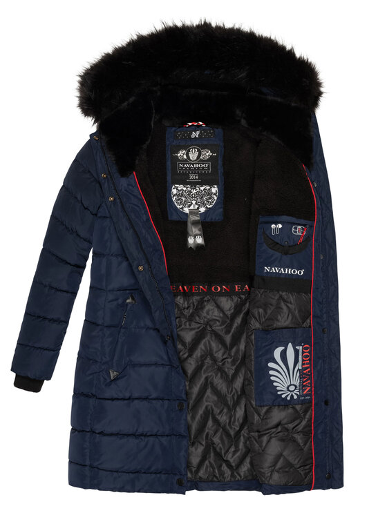Navahoo Navahoo Kurtka zimowa Lotusblüte Pri Niebieski Regular Fit