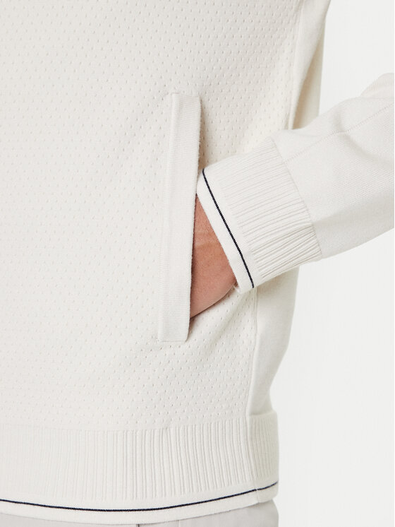 BOSS BOSS Cardigan League FZ 50547505 Écru Regular Fit