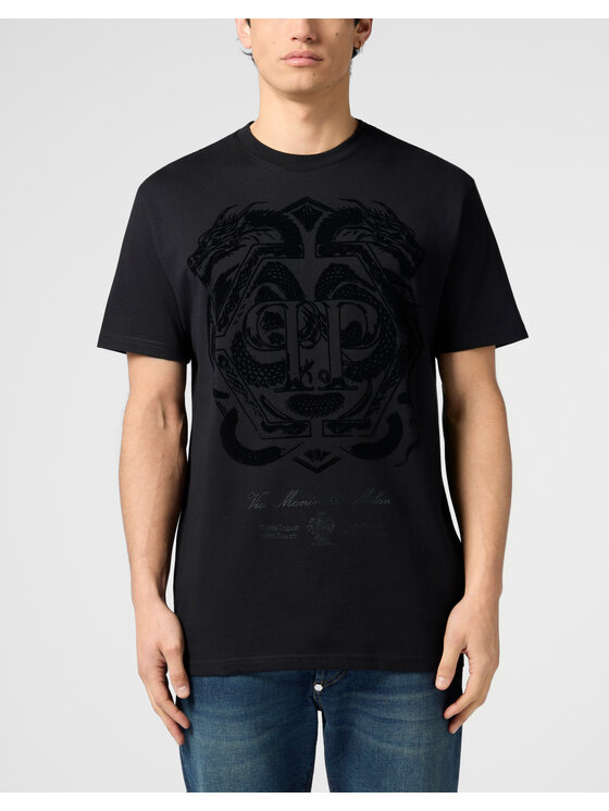 PHILIPP PLEIN PHILIPP PLEIN T-Shirt 29723 Czarny Regular Fit