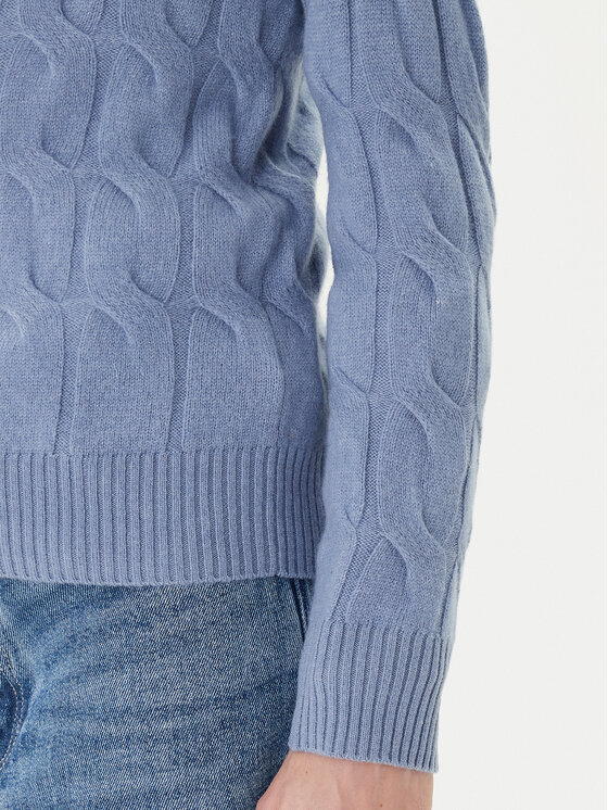 Tommy Hilfiger Tommy Hilfiger Pulover WW0WW43586 Albastru celest Regular Fit