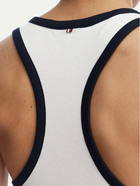 Tommy Hilfiger Tommy Hilfiger Top UW0UW06308 Alb Regular Fit
