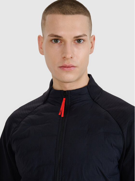 4F 4F Kurtka outdoor HALNY Czarny Slim Fit