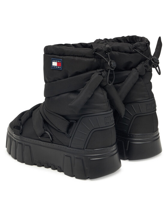 Tommy Jeans Tommy Jeans Μπότες Χιονιού Tjw Chunky Snow Boot Nylon EN0EN02842 Μαύρο