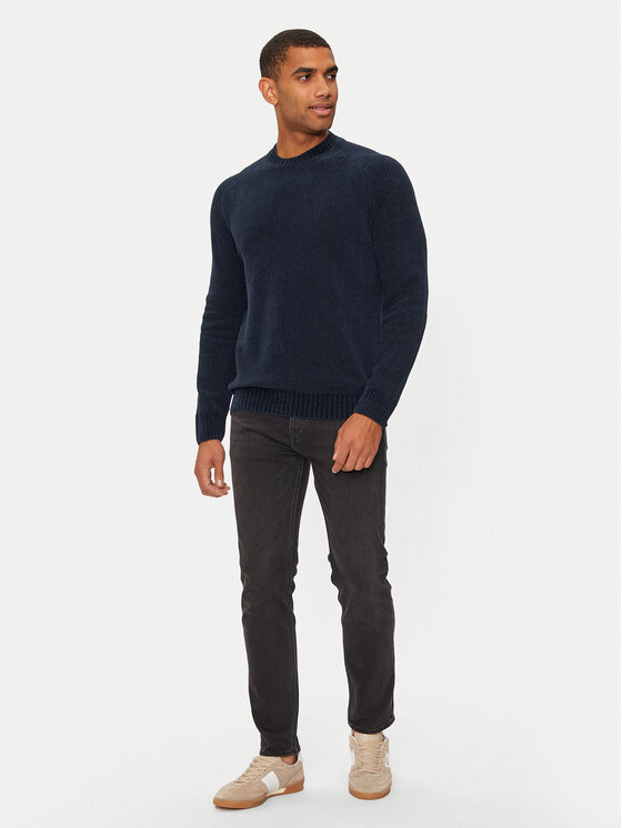 BOSS Boss Пуловер 50523568 Тъмносин Regular Fit