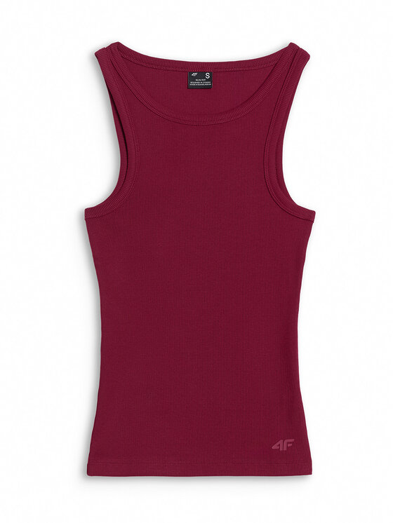4F 4F Top COURT SOCIETY Bordowy Slim Fit