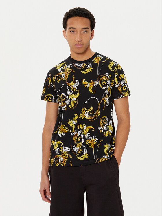 Férfi Póló Versace Jeans Couture, Méret: S, Fekete, 78GAH6S0