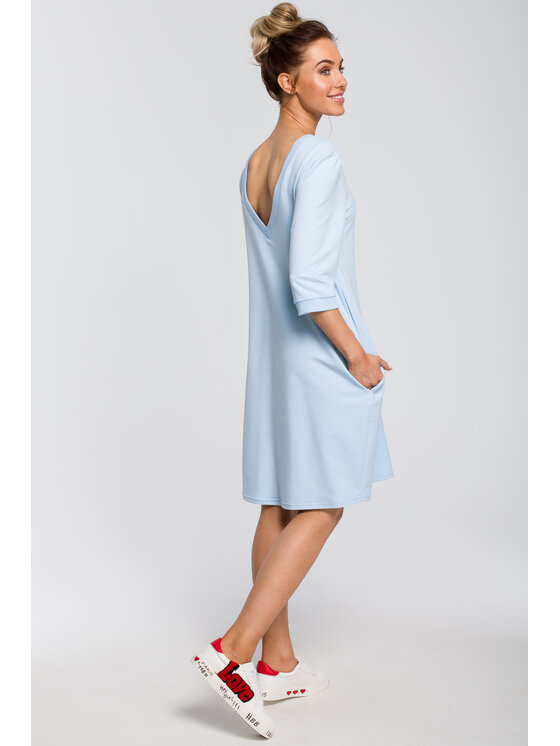 Made of Emotion Made of Emotion Vestito da giorno M417 Blu Active Fit