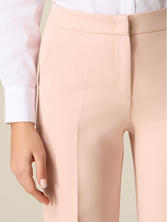 Oltre Oltre Spodnie materiałowe P045R008912N006 Różowy Baggy Fit