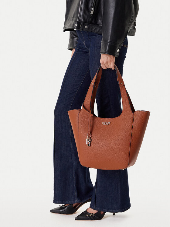 Guess Guess Ročna torba Calista HWBG73 34220 Rjava
