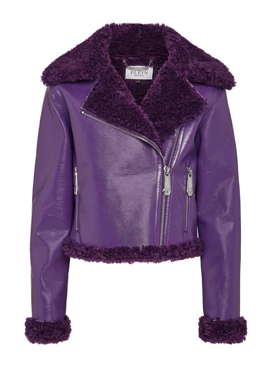 PHILIPP PLEIN PHILIPP PLEIN Ramoneska 565 Fioletowy Regular Fit