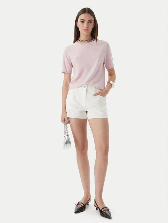 Patrizia Pepe Patrizia Pepe Τζιν σορτσάκια 2P1744/D107-W146 Λευκό Regular Fit