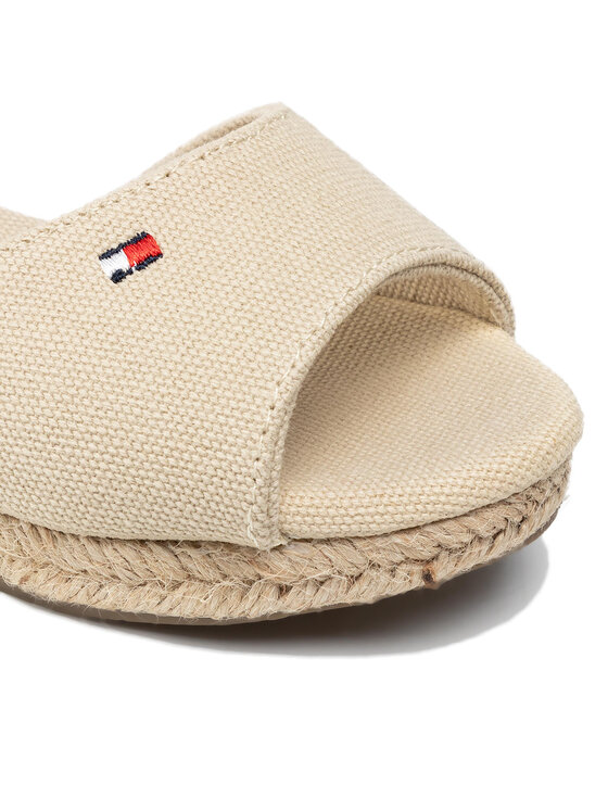 Tommy Hilfiger Tommy Hilfiger Espadryle Rope Wedge Sandal T3A7-32185-0048 M Beżowy