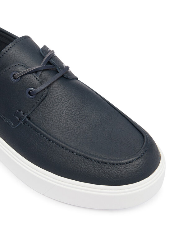 Calvin Klein Calvin Klein Κλειστά παπούτσια Hybrid Clean Boat Shoe Lth HM0HM02233 Σκούρο μπλε
