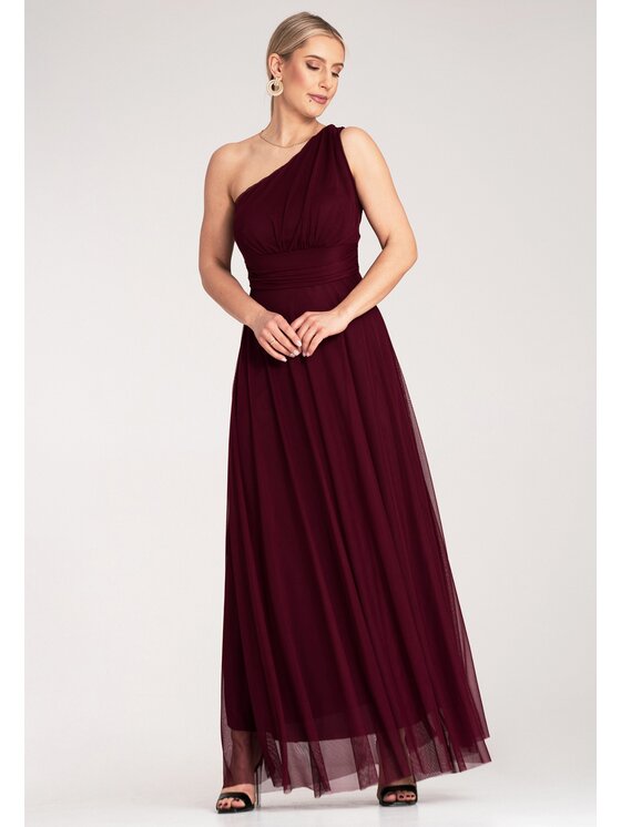 FIGL FIGL Abito da sera M1172 Bordeaux Flared Fit