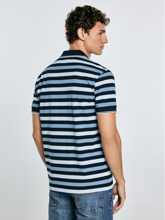 BIG STAR BIG STAR Polo SEULIR Niebieski Basic Fit