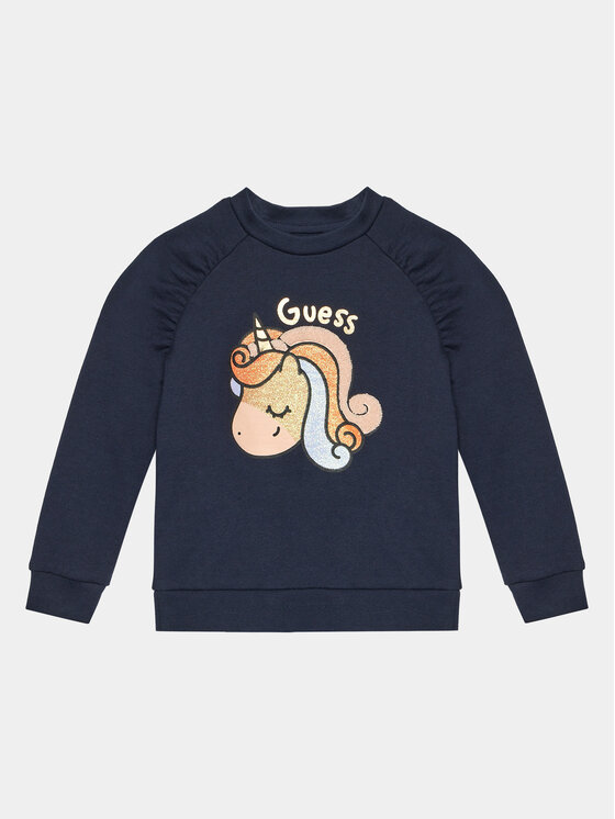 Guess Bluză K4RQ01 KA6R3 Bleumarin Regular Fit