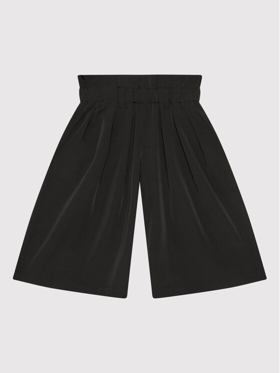 Pantaloncini di tessuto D34A39 Nero Regular Fit