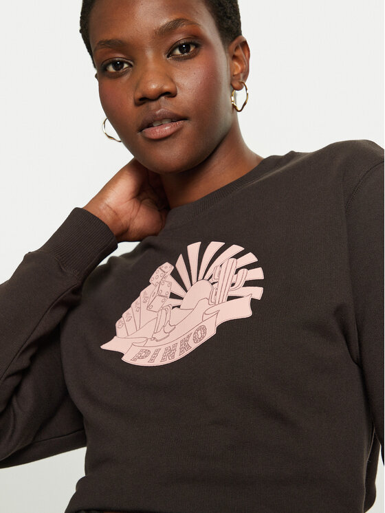 PINKO Pinko Sweatshirt Tono 104111 A23Y Braun Regular Fit