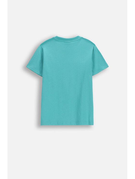 Coccodrillo Coccodrillo T-Shirt WC6143223VBA-013 Turkusowy Regular Fit