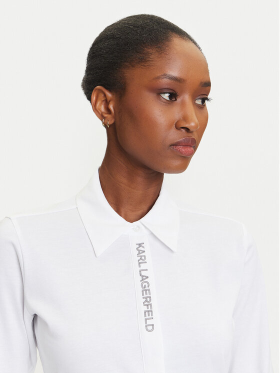 KARL LAGERFELD KARL LAGERFELD Košile A3W17103 Bílá Slim Fit
