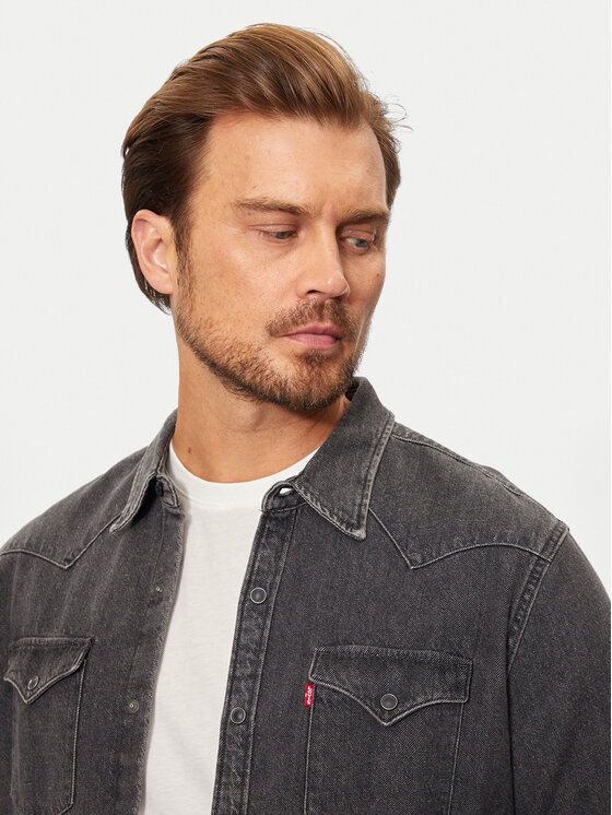 Levi's® Levi's® cămașă de blugi Barstow Western 85744-0038 Negru Standard Fit