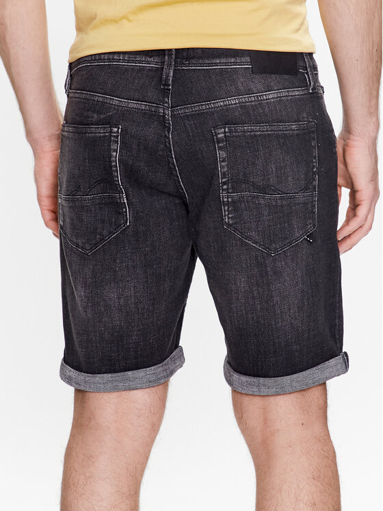 Pantaloncini di jeans 12226239 Nero Regular Fit