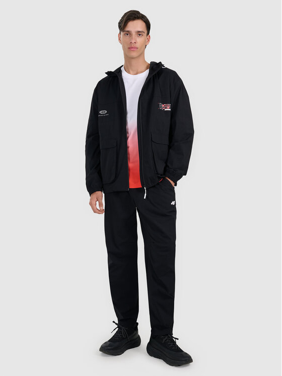 4F 4F T-Shirt SPORTS CLUB Czerwony Regular Fit