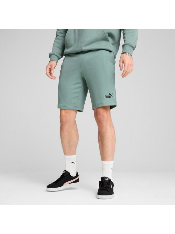 Puma Puma Szorty sportowe Ess No. 1 Logo 10'' 682595 Zielony Regular Fit