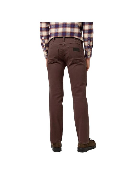 Wrangler Wrangler Jeansy GREENSBORO Brązowy Straight Fit