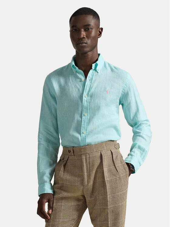 Polo Ralph Lauren Košeľa 710968915501 Tyrkysová Regular Fit