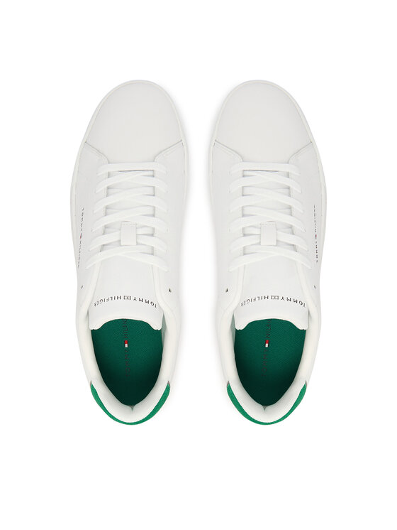 Tommy Hilfiger Tommy Hilfiger Sneakersy Th Court Lth Detail Ess FM0FM05367 Biały
