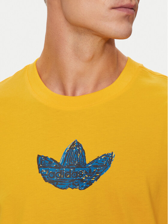 adidas adidas T-shirt Supply Sport IZ2572 Žuta Regular Fit