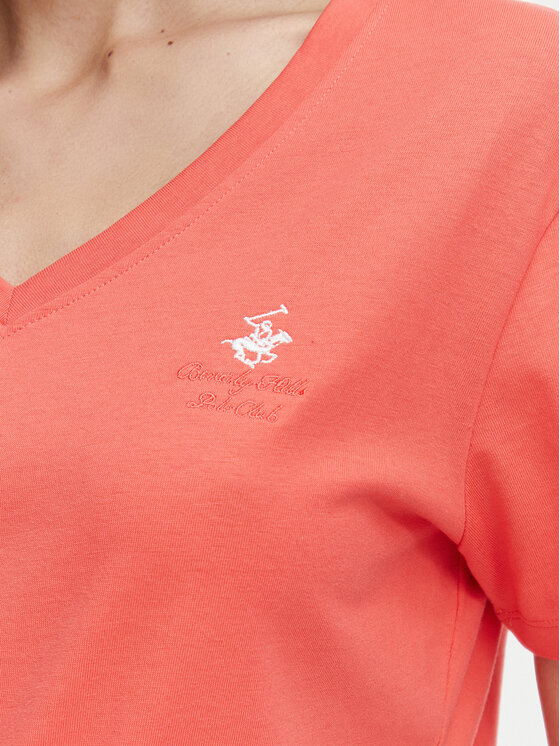 Beverly Hills Polo Club Beverly Hills Polo Club Тишърт P-SS26W-TS516518 Коралов Regular Fit
