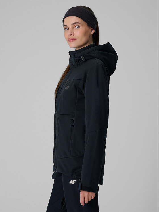 4F 4F Kurtka outdoor TACTICAL LINE Czarny Regular Fit