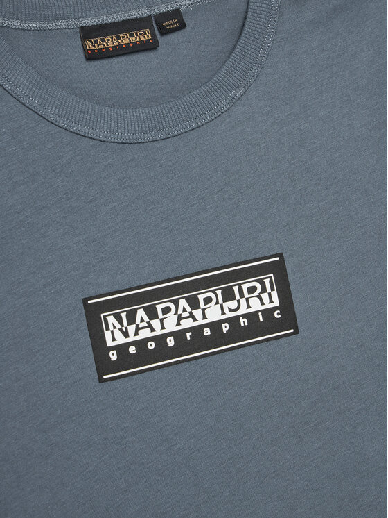 Napapijri Napapijri T-krekls Chamois NP0A4ILE M Zils Regular Fit