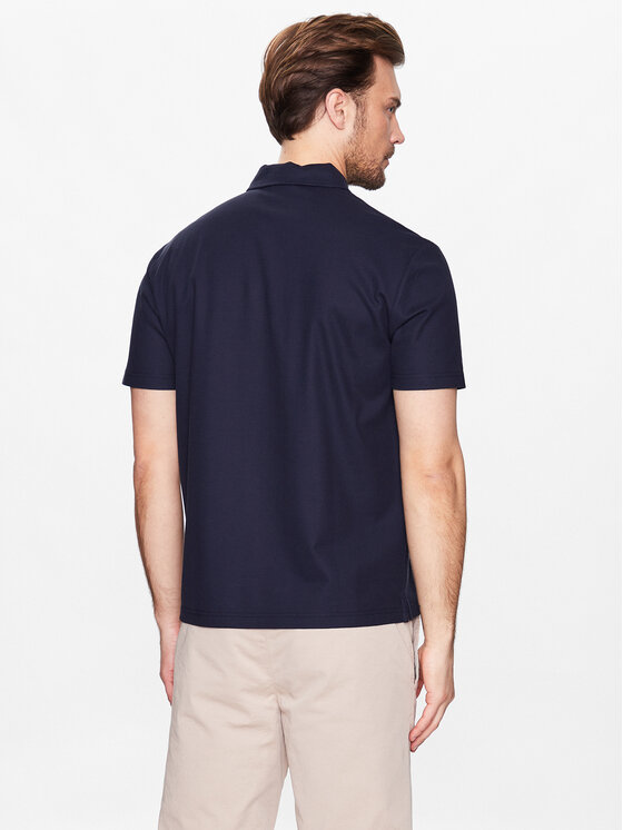 Polo Wade 6960 5108 Blu scuro Regular Fit