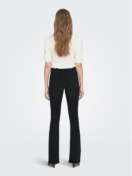ONLY ONLY Jeansy 15286686 Czarny Flared Fit