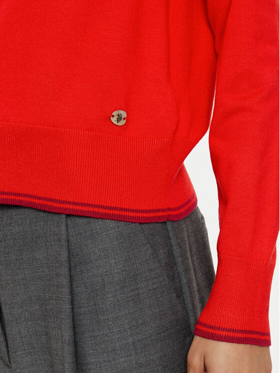 U.S. Polo Assn. U.S. Polo Assn. Kardigan WUP1240 Pomarańczowy Regular Fit