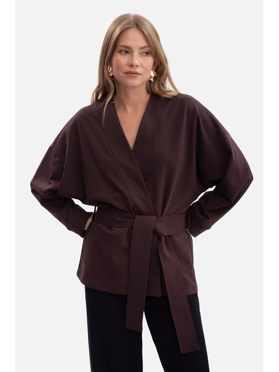 BeWear BeWear Narzutka b297 Brązowy Baggy Fit
