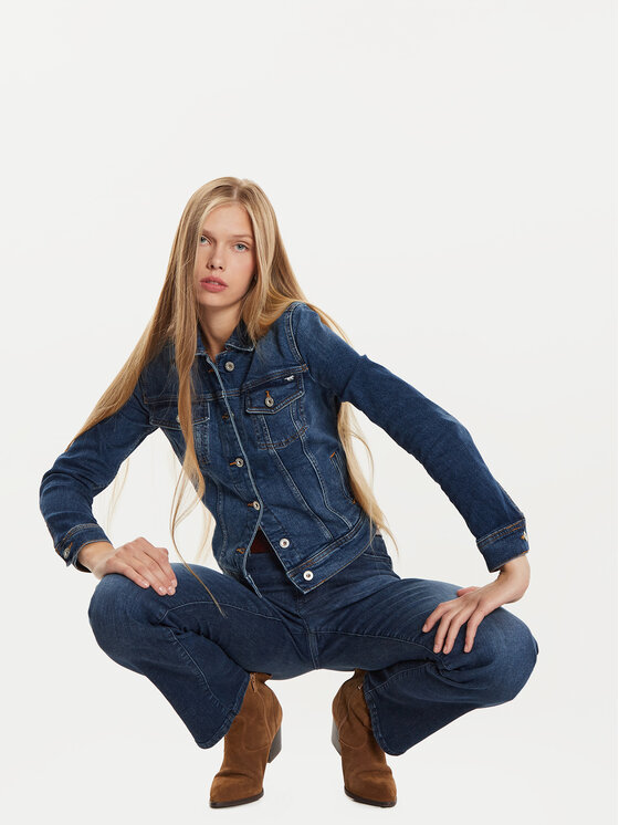 Mustang Mustang Giacca di jeans Santa Rosa 1015593 Blu scuro Regular Fit