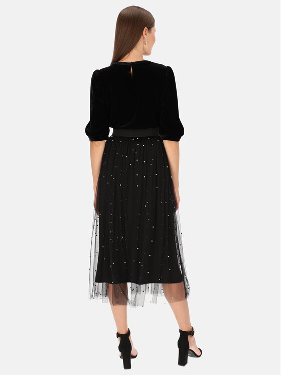L’AF L’AF Spódnica maxi Perla Czarny Regular Fit