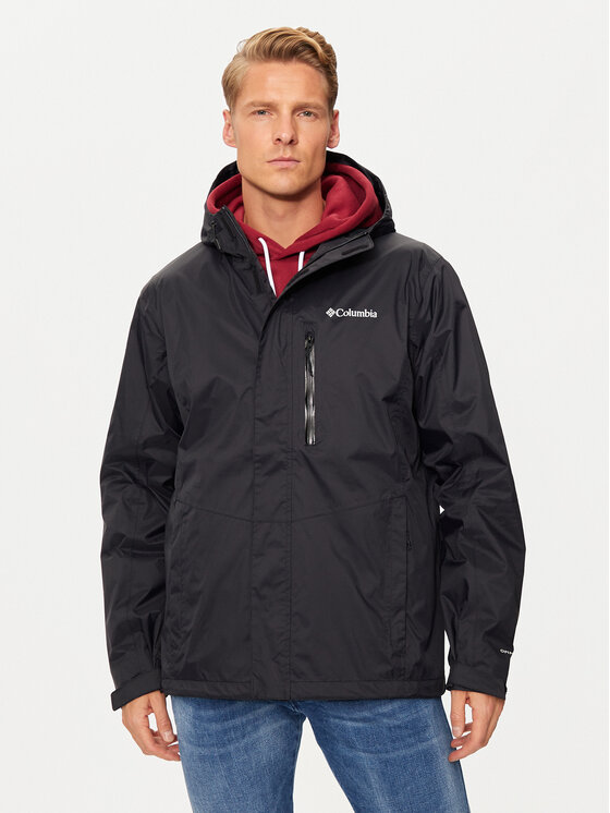 Columbia Nepremokavá bunda Pouring Adventure III 2117171 Čierna Regular Fit