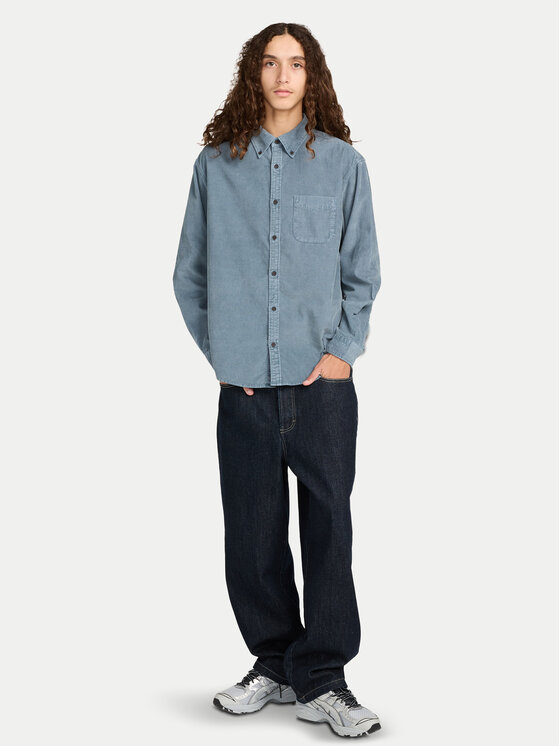 Element Element Krekls Button Down Regular Corduroy ELYWT00187 Zils Regular Fit